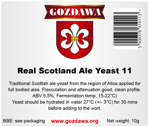 Gozdawa Real Scotland Ale yeast 11 RSAY11